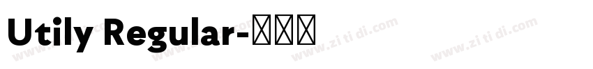 Utily Regular字体转换